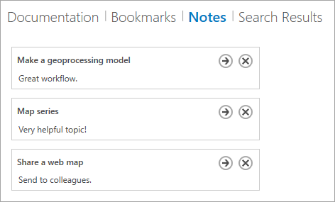 Onglet Notes avec des notes Onglet Notes avec des notes