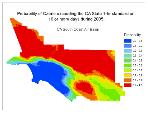 Dépassement du taux d’ozone 10-70 jours Dépassement du taux d’ozone 10-70 jours