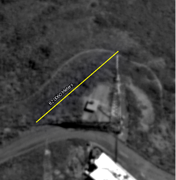 Mesure de la hauteur du sommet au sommet de l’ombre d’une tour dans l’imagerie Mesure de la hauteur du sommet au sommet de l’ombre d’une tour dans l’imagerie