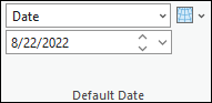 Section Default Date (Date par défaut) Section Default Date (Date par défaut)