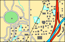 Entités généralisées affichées à l’échelle 1:36 000 Entités généralisées affichées à l’échelle 1:36 000