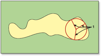 La cellule intérieure la plus profonde de la zone est identifiée La cellule intérieure la plus profonde de la zone est identifiée