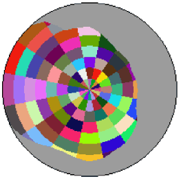 Exemple de superposition d’un champ de vision à une carte du ciel Exemple de superposition d’un champ de vision à une carte du ciel