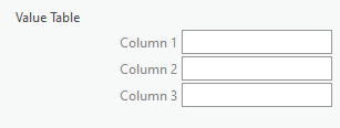 Value Table control without the Add another button