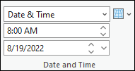 Section Date and time (Date et heure)