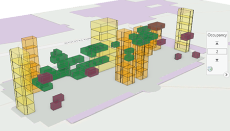 Visualiser l’occupation des espaces d’un bâtiment.