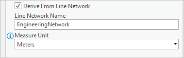 Derive From Line Network check box