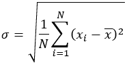 Formule de l’écart type