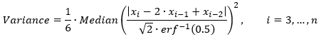 Formule de variance de pente