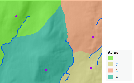 Carte illustrant l'extension du territoire des gardes forestiers en véhicule tout-terrain