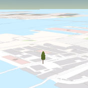 3D symbol in real-world units at longer view distance 3D symbol in real-world units at longer view distance