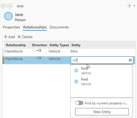 Search for an existing entity by using a property with the Text or GUID data type. Search for an existing entity by using a property with the Text or GUID data type.