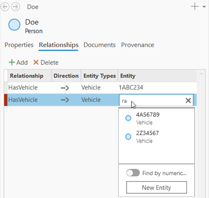 Search for an existing entity by using a property with the Text or GUID data type. Search for an existing entity by using a property with the Text or GUID data type.