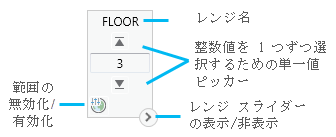 整数値を選択する単一値ピッカー