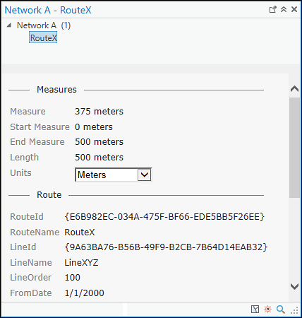 Identify Route dialog box