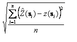 Root mean square error