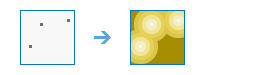 [距離の計算 (Calculate Distance)]ツールの図