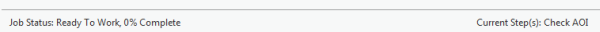 Job status bar in the Workflow Manager (Classic) job view