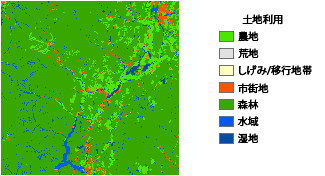 入力土地被覆ラスター