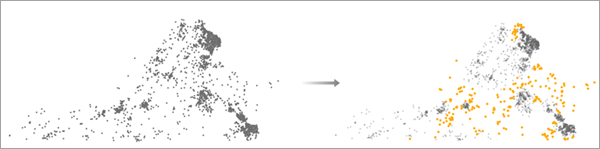 特定された空間的外れ値