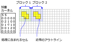 NbrWeight neighborhood for BlockStatistics function