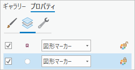 バスの停留所のシンボル レイヤー