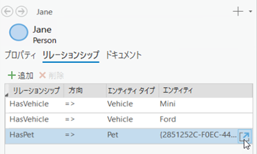 新しいエンティティを開き、そのプロパティを定義します。