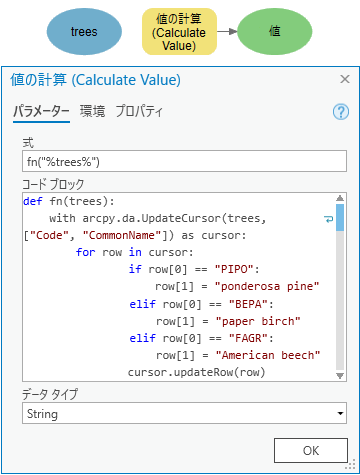 カーソルでの値の計算の使用