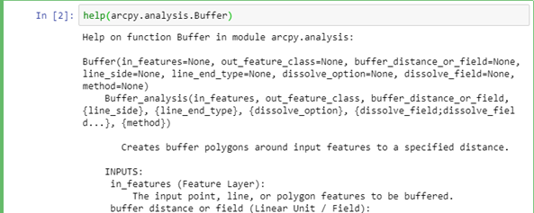 Use the Python help function to access a tool's help documentation.