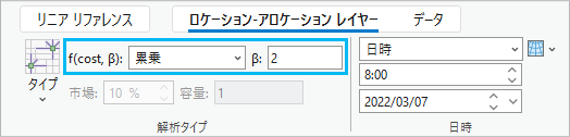 コスト変換ベータ減衰パラメーター