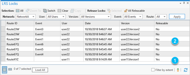 user11 による LRS ロック テーブル