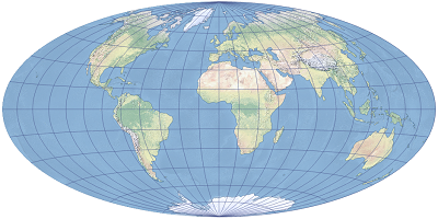 ハンメル図法の例