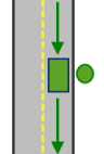 左側通行の場合は [Left side of vehicle (車両の右側)]