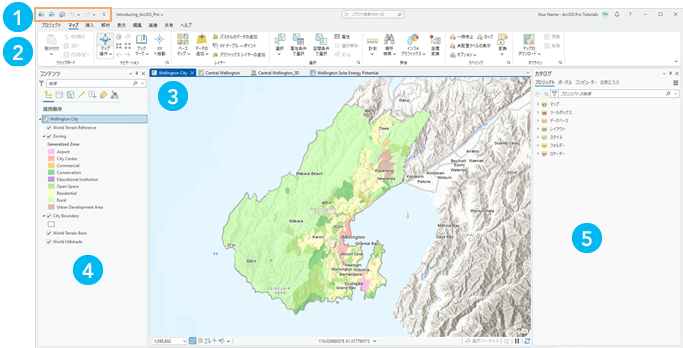 番号付きの吹出しが表示されたプロジェクト 番号付きの吹出しが表示されたプロジェクト