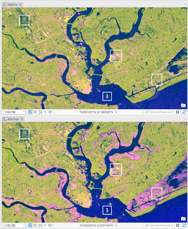 ハリケーンの前後 ハリケーンの前後