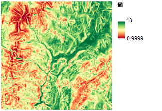 ランク付けされた傾斜角ラスター ランク付けされた傾斜角ラスター