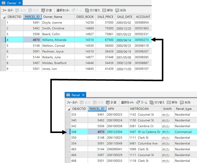 テーブルのフィーチャと属性ストレージ テーブルのフィーチャと属性ストレージ