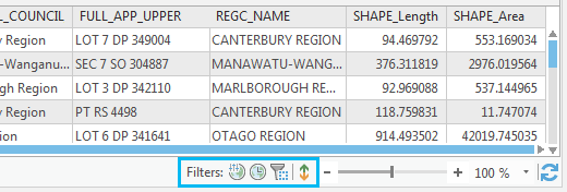 テーブルがフィルターされています。 テーブルがフィルターされています。