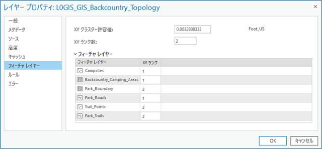 トポロジ フィーチャ レイヤー プロパティのフィーチャ レイヤー タブ トポロジ フィーチャ レイヤー プロパティのフィーチャ レイヤー タブ