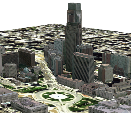 フィラデルフィアの中心街 フィラデルフィアの中心街