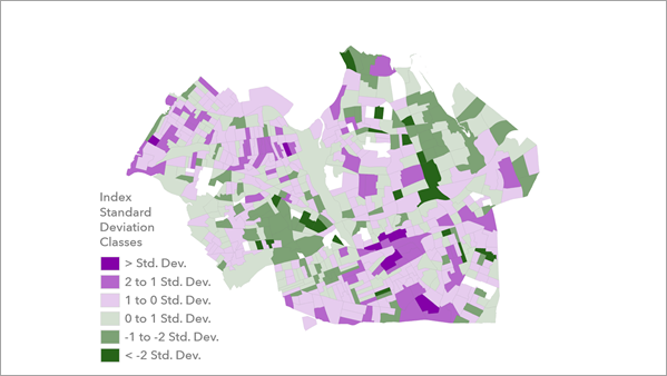 インデックス標準偏差クラス レイヤー インデックス標準偏差クラス レイヤー