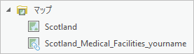 カタログ ウィンドウのマップ カタログ ウィンドウのマップ