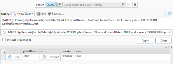 起点エンティティ、リレーションシップ、および終点エンティティのプロパティが、特定の結果のセットを取得するために考慮されます。 起点エンティティ、リレーションシップ、および終点エンティティのプロパティが、特定の結果のセットを取得するために考慮されます。