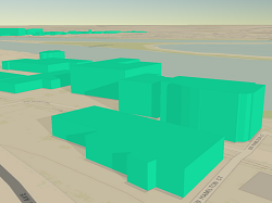 立ち上げられた建物フットプリント 立ち上げられた建物フットプリント