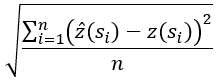 RMS (二乗平均平方根) 誤差