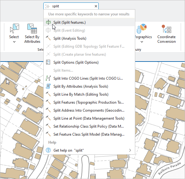 コマンド検索を使用したツールとヘルプの検索 Arcgis Pro ドキュメント