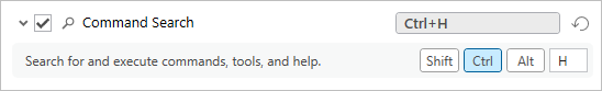 コマンド検索コマンドの更新されたショートカット