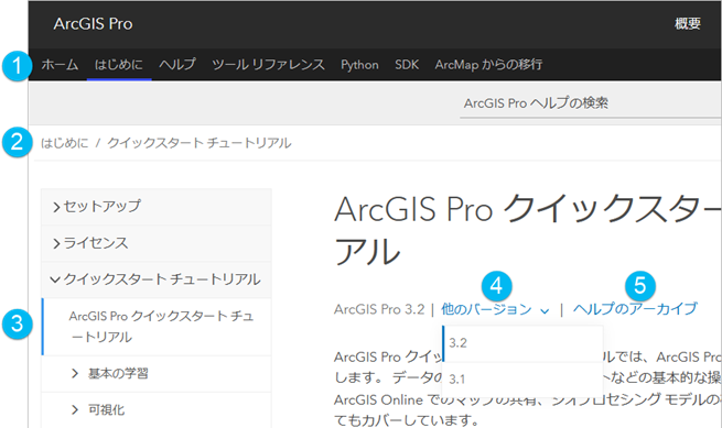 ArcGIS Pro のオンライン ヘルプ システム