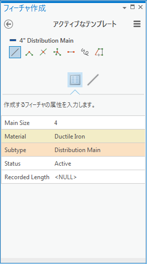 アクティブなテンプレート