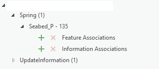 Expanded feature in the Association Manager pane
